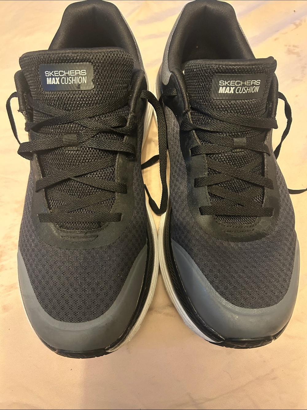 Skechers Max Cushion Men's Black and Dark Gray Athletic Sneakers